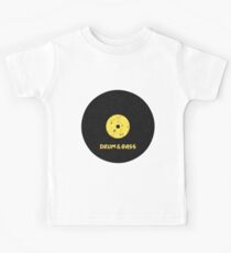 Drum & Bass (Vinyl) Kids Tee