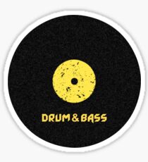 Drum & Bass (Vinyl) Sticker