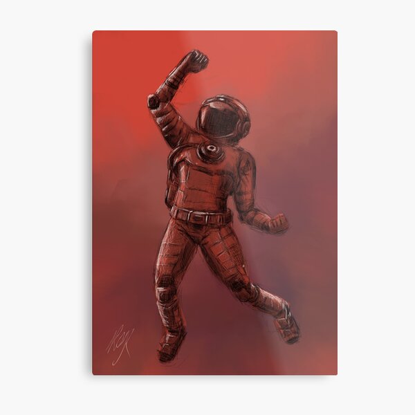 No Mans Sky Spaceman | Fan Art Collection Metal Print