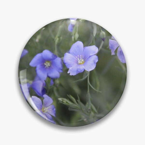 Item preview, Purple linum meadow flower blossom designed and sold by EstelleRossetti.
