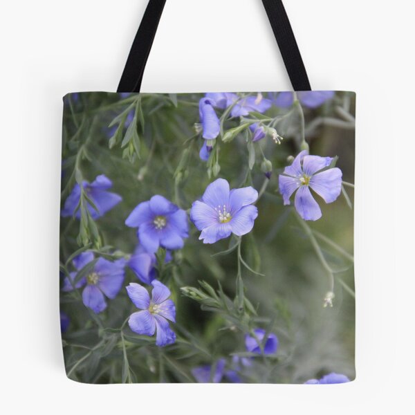 Item preview, Purple linum meadow flower blossom designed and sold by EstelleRossetti.