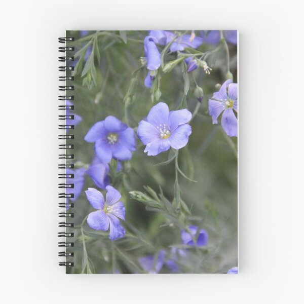 Item preview, Purple linum meadow flower blossom designed and sold by EstelleRossetti.