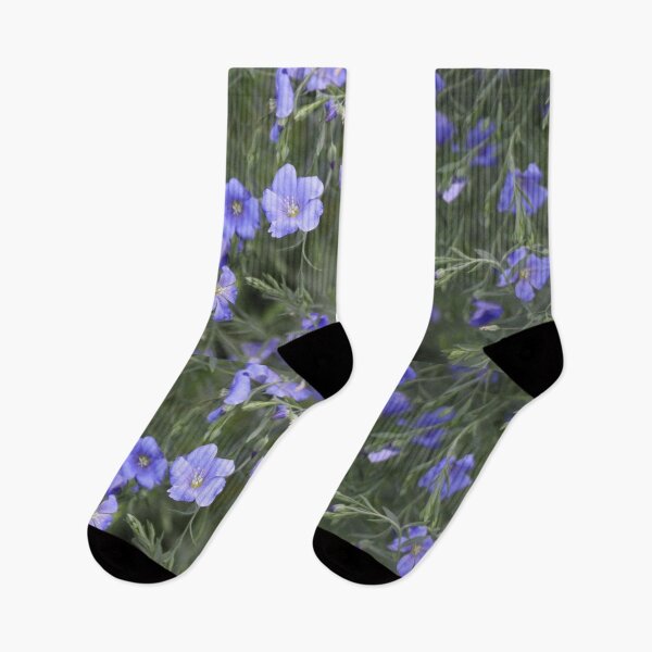 Item preview, Purple linum meadow flower blossom designed and sold by EstelleRossetti.