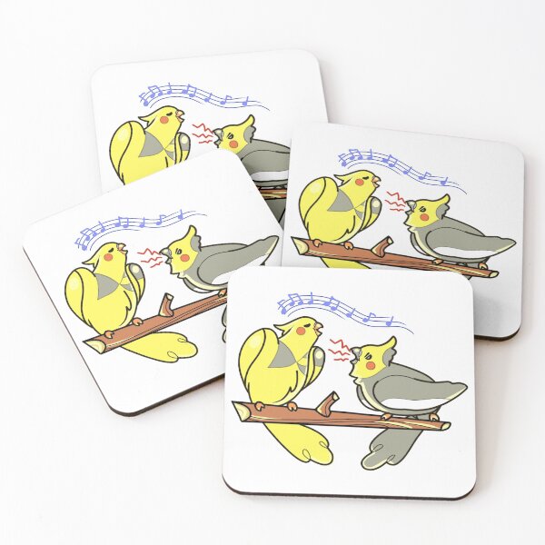 Item preview, Chip and Fish the Cockatiel Brothers designed and sold by Best Behaved Birds.