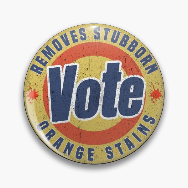 Vote Removes Stubborn Orange Stains, Pin