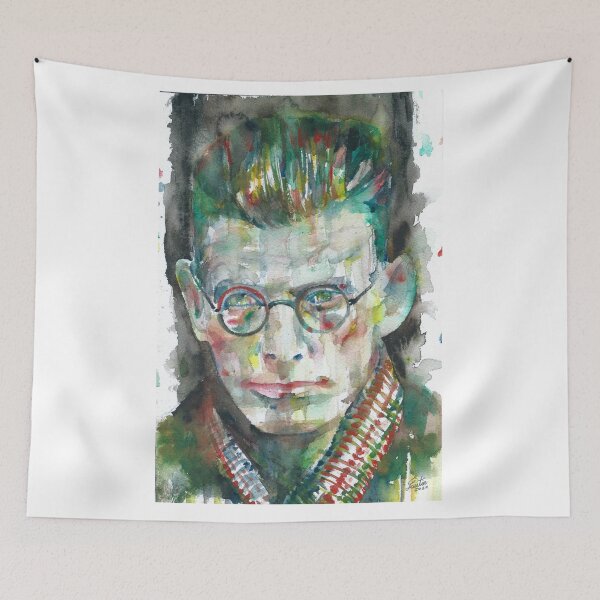 Item preview, SAMUEL BECKETT watercolor portrait.11 designed and sold by lautir.