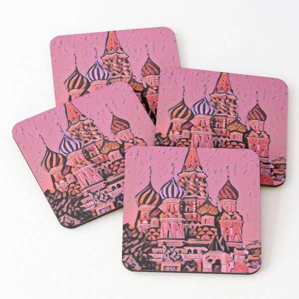 Item preview, Russia Moscow Saint Basil's Cathedral Artistic Illustration Rough Surface Style designed and sold by D4li98.