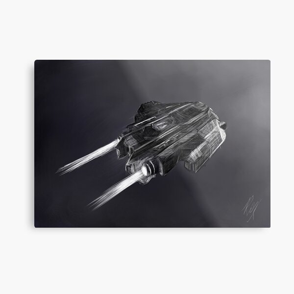 Elite Dangerous Type 9 | Fan Art Metal Print