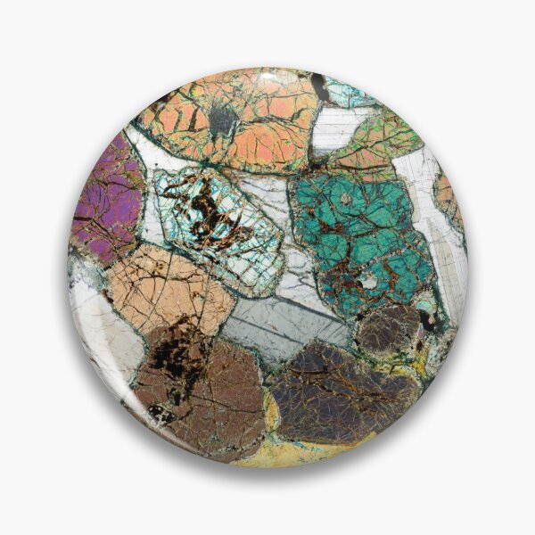 Item preview, Geology gift - Peridotite from Ardnamurchan, Scotland Rock Thin Section Microscope Photo designed and sold by SciArtImages.