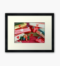 The old lovers memorize Valentine's Day Framed Print