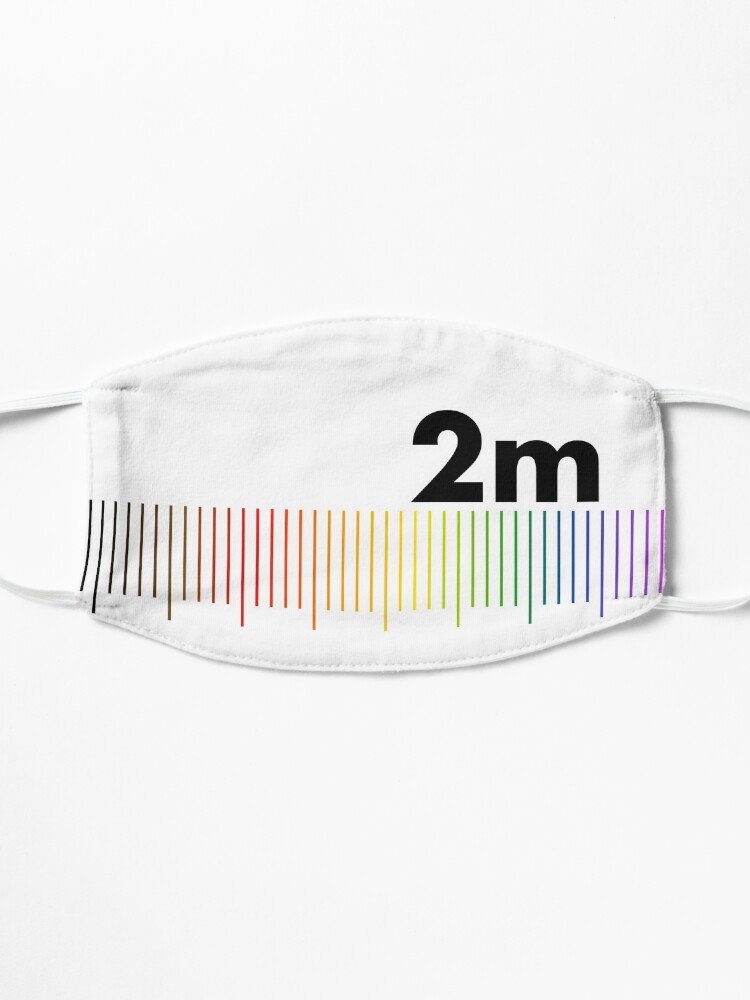 Alternate view of Rainbow 2m Apart Mask