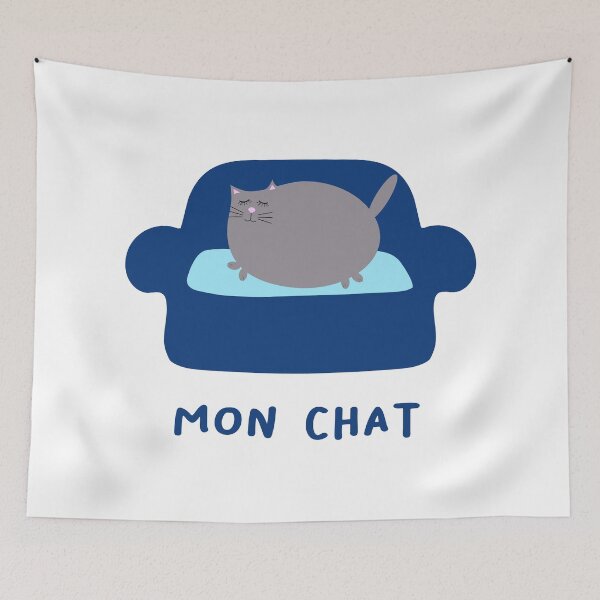 Aperçu de l'œuvre Chat énorme sur le canapé. C'est mon chat créée et vendue par Catcrea.