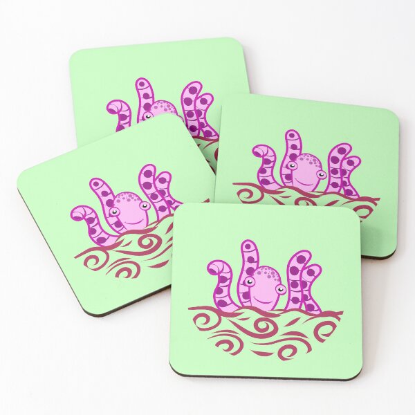 Item preview, Friendly Pink Octopus designed and sold by SubtleSplit.