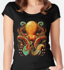 the octopus Women's Fitted Scoop T-Shirt