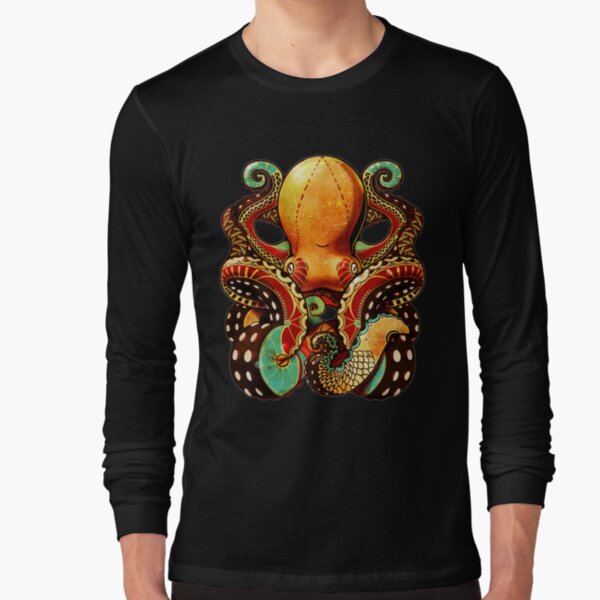 run and fly octopus shirt