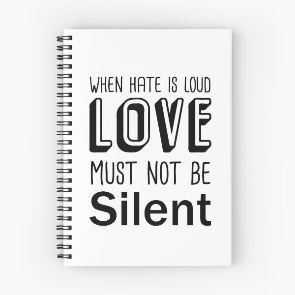 Item preview, When Hate is Loud Love Must Not Be Silent designed and sold by ELmezz.