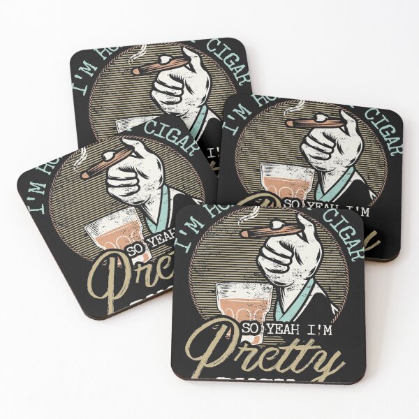 Item preview, Funny Holding Cigar Drinking Whisky print for Dads product designed and sold by Lisbob.