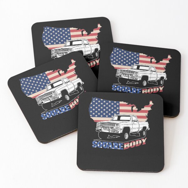 Item preview, Patriotic Square Body American Squarebody Truck American Flag designed and sold by dunguyen.