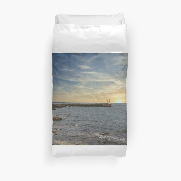 Amble Lighthouse Duvet Cover