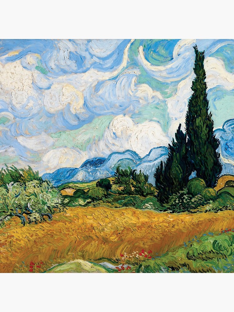 Vincent Van Gogh - Wheat Field with Cypress Trees by AbidingCharm