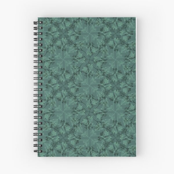Item preview, Floral lacy seamless pattern on dark gray green. Wild herbs. Wild life designed and sold by Yulia Chepurova.