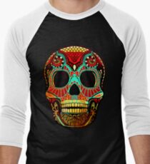 Grunge Skull No.2 Men's Baseball ¾ T-Shirt