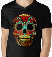 Grunge Skull No.2 Men's V-Neck T-Shirt
