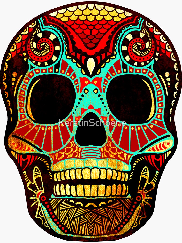 Grunge Skull No.2 von KerstinSchoene