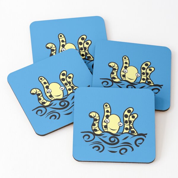 Item preview, Friendly yellow Octopus Cartoon designed and sold by SubtleSplit.
