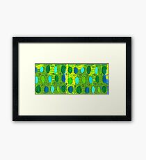 green abstract Framed Print