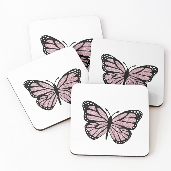 Item preview, pink glitter monarch designed and sold by allielibby.