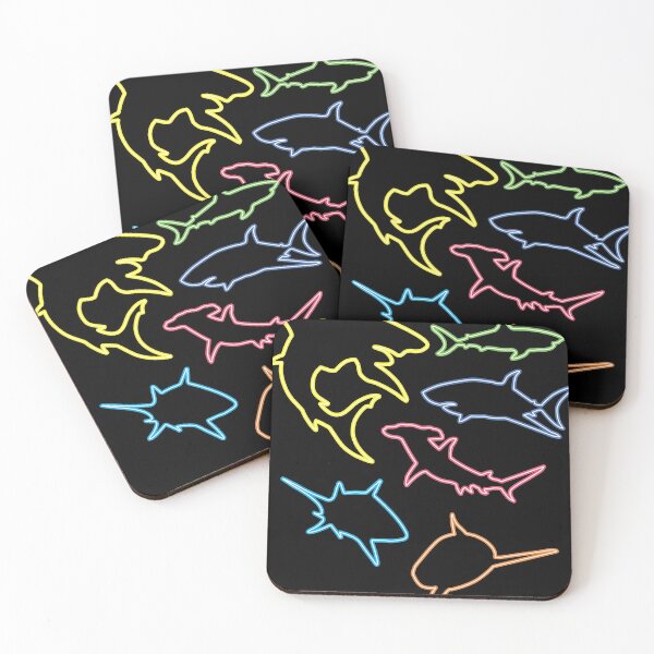 Item preview, Shark Lovers Retro Fun Shark Gift Design 4 Shark Fans print designed and sold by Lisbob.