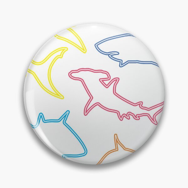 Item preview, Shark Lovers Retro Fun Shark Gift Design 4 Shark Fans print designed and sold by Lisbob.