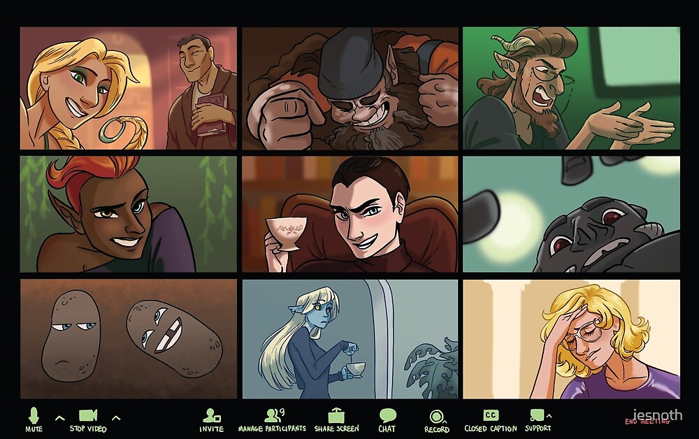 Artemis Fowl Zoom Meeting By Iesnoth Redbubble