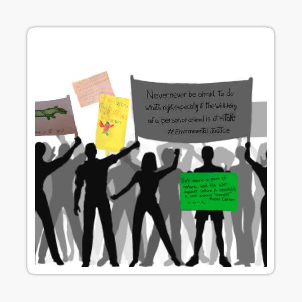 Environmental Justice March Sticker