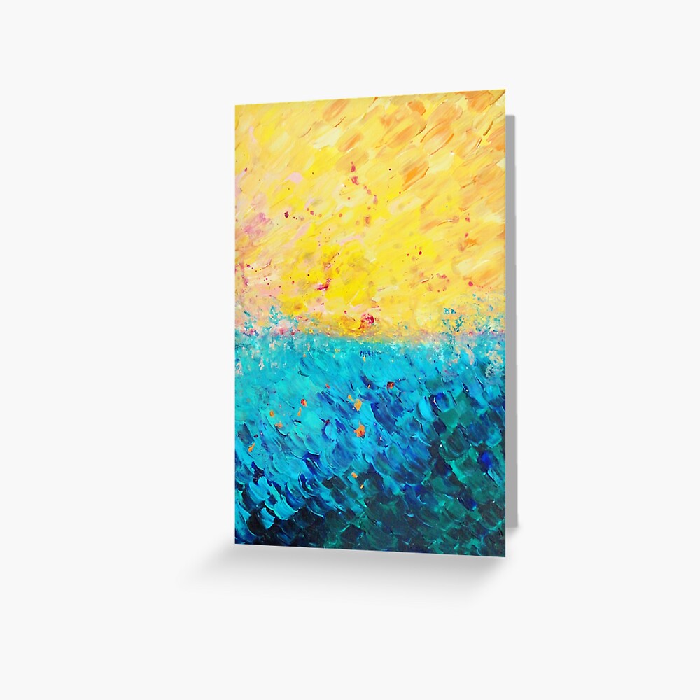 Beach colors abstract painting