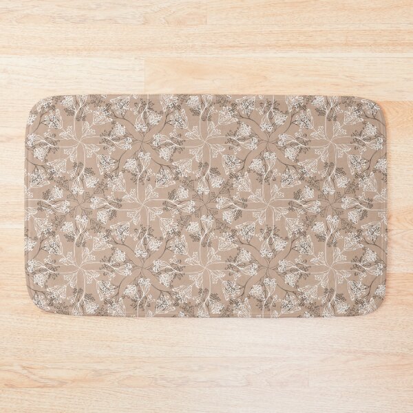 Item preview, Floral lacy seamless pattern on beige. Wild herbs. Wild life designed and sold by Yulia Chepurova.