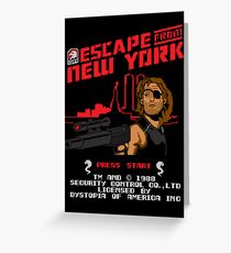 8-Bit Eyepatch Greeting Card