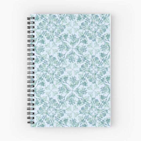 Item preview, Floral lacy seamless pattern light blue. Wild herbs. Wild life designed and sold by Yulia Chepurova.