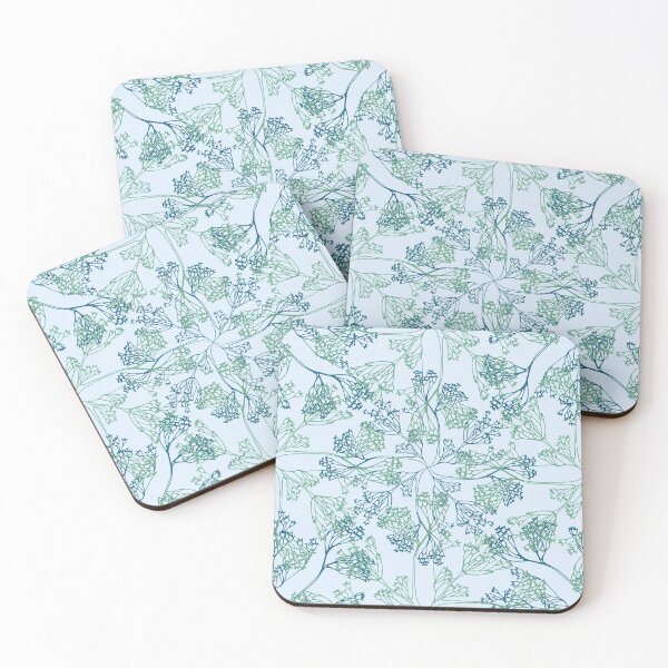 Item preview, Floral lacy seamless pattern light blue. Wild herbs. Wild life designed and sold by Yulia Chepurova.