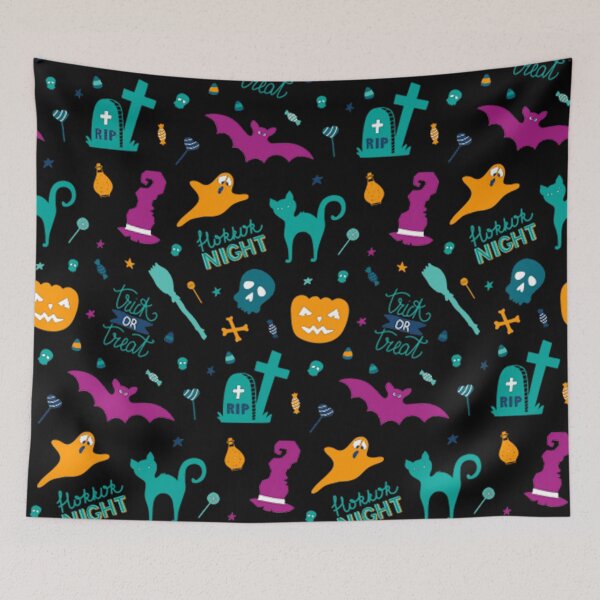 Item preview, Colorful Halloween Pattern designed and sold by ryaneliz91.