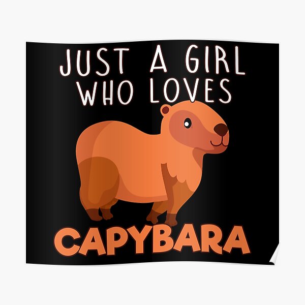 Capybara Cartoon Posters | Redbubble