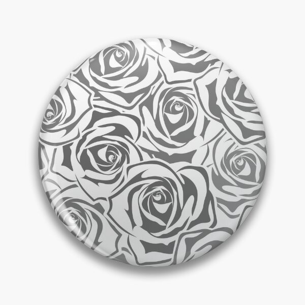 Item preview, Gray and white pattern with roses. designed and sold by Naddya.