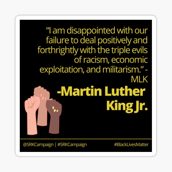 SRK King Jr. Quote Sticker