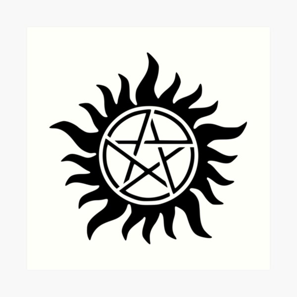 Supernatural Vinyl Decal Sticker Anti-Possession Symbol Sam Dean Winchester  Car