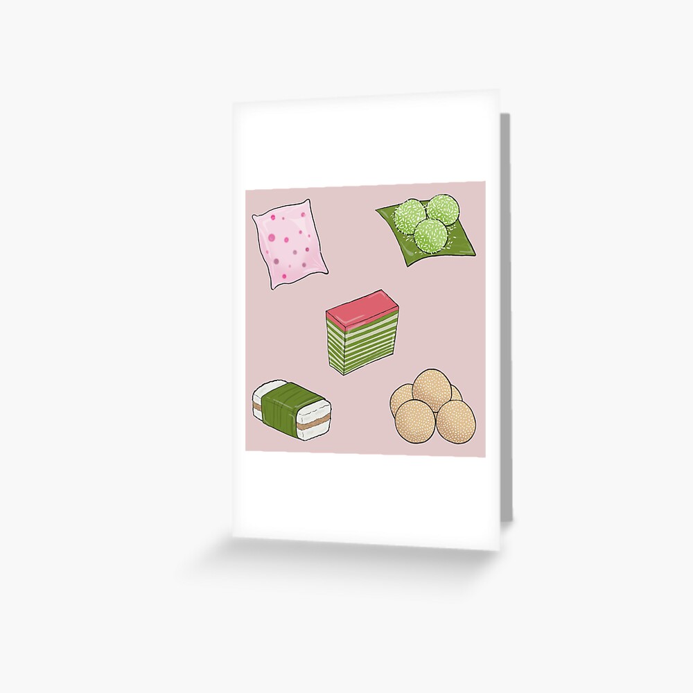 Kue Basah Greeting Card By Annayenardi Redbubble