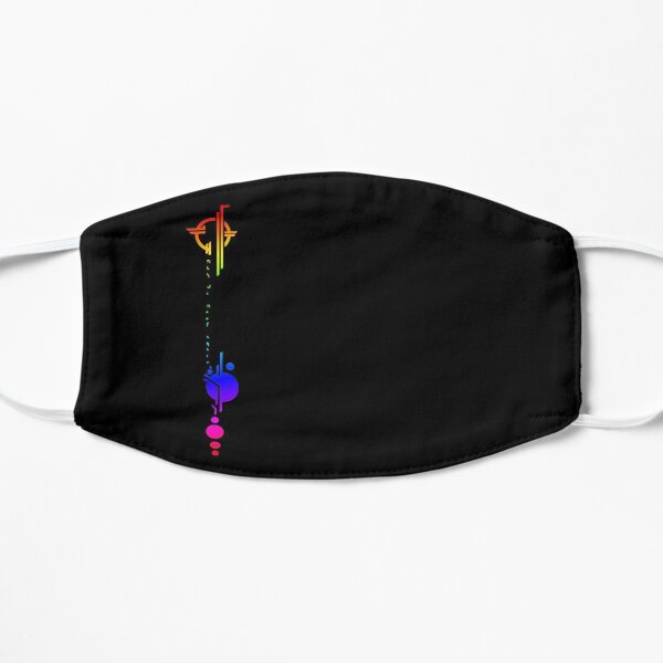 Lexa's multicolor Tattoo graphic Flat Mask