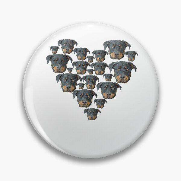 Item preview, Rottweiler Dog Face Heart Cute Rottweilers designed and sold by alaechamlal.