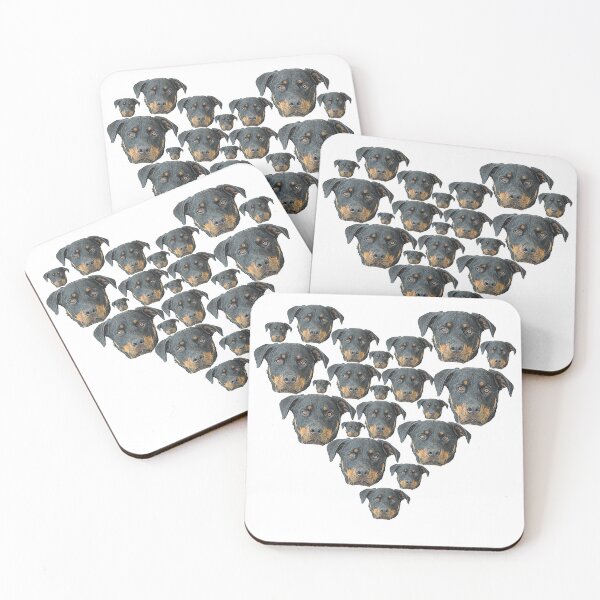 Item preview, Rottweiler Dog Face Heart Cute Rottweilers designed and sold by alaechamlal.