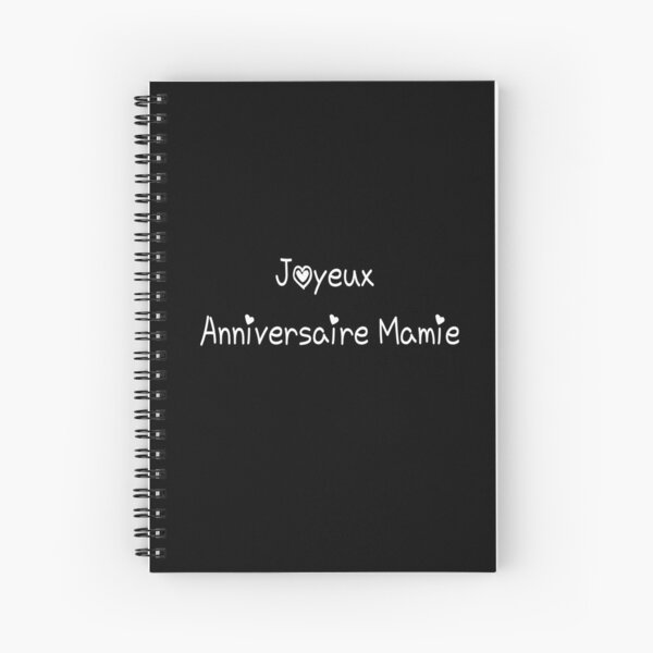 Joyeux Anniversaire Spiral Notebooks Redbubble